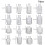 Living And Home Pack of 16 Small Glass Bud Vase Set 8