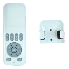 Ventilador de Interior con Luz, Control Remoto 433 de 24 V, con Atenuación Continua y Ajuste de 6 Velocidades, con Soporte.