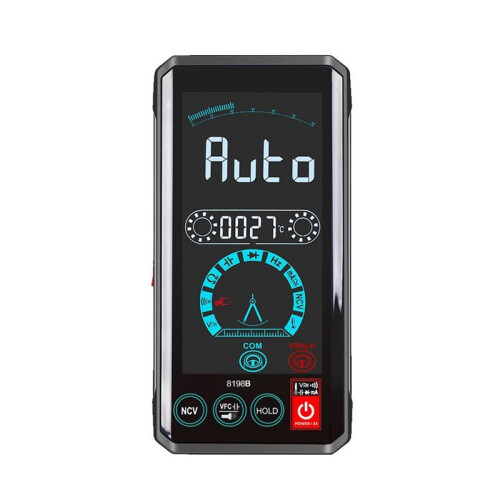 ET8198B Digital Multimeter 4.4inch Color Touchscreen 6000 Count  AC Volt Capacitors Ohm Diode VFC Transistor Tester