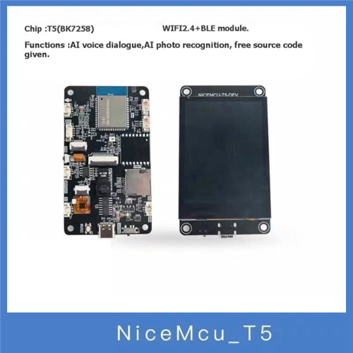 TUYA T5 Development Board 2.8inch Touch LCD Screen AI Voice Dialogue Photo Recognition Type-C WiFi  Module 2