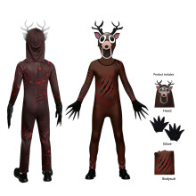 (1, 110) 99 Nights In The Forest Deer Kids Cosplay Costume Animal Deer Owl Cosplay Jumpsuit Halloween Party Costumes for adult childre