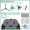 Accessories Kit for    405 Combo/505 Combo Robot Vacuum Cleaner,Include Main Brushes,Dust Bags Mop Pads 5