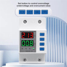 Nowy TOVPD1-63DK Izolator LN 110 V 230 V AC Szyna DIN OVP OCP UVP Zabezpieczenie Napięciowe 63 A Przekaźnik Automatyczny Regulowany Opóźnienie