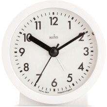 Acctim Gaby Small Analogue Alarm Clock White