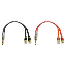1 Paar Bananenstecker auf 2 Bananenbuchsen Kupfer-Audiokabel-Splitter zum Anschluss Von Verstärker und Lautsprecher