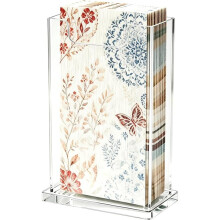 Narrow Acrylic Napkin Holder, Vertical Guest Towel Dispenser Paper Towel Holder,5.1" Wide,Waterproof for Bathroom