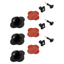 3 Pack Flexible Adhesive Mount Kit for X3 X4 for Hero 13/10 for Action Cam Helmet Mount Accessories