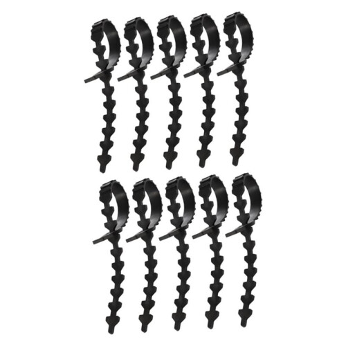 10pcs Adjustable Flexible Rubber Tree Binding Straps for Plant Support Reusable Garden Accessory for Vines and Branches