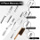 6 Pack Double Ended Brick Jointer and TuckPointer Set with Masonry Brush,Heavy Duty Masonry Tools for Mortar Repointing 2
