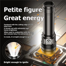 Multimode Camping Hand Torch, Ultra-Far Illumination Range, Fast Charging Waterproof Dustproof Pocket Survival Equipment
