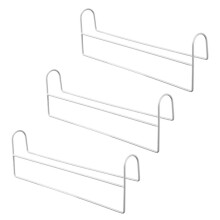 3 Pack Staggered Closet Hanger Rod, Space Saving Iron Wardrobe Organizer Rack for Home