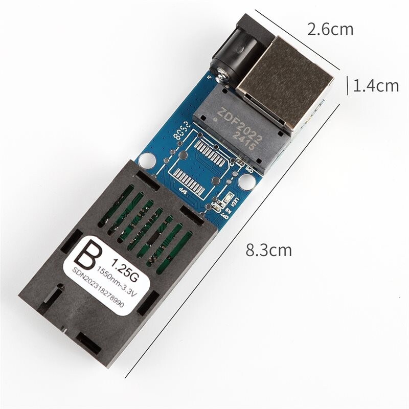 1.25G Gigabit Fiber Transceiver Module SC 1 Optical 1 RJ45 Port Fiber ...