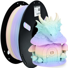 PRYNZU PLA+ Filament, Farbverlauf, 1,75 mm, hohe Zähigkeit, 1 kg Spule für 3D-Drucker