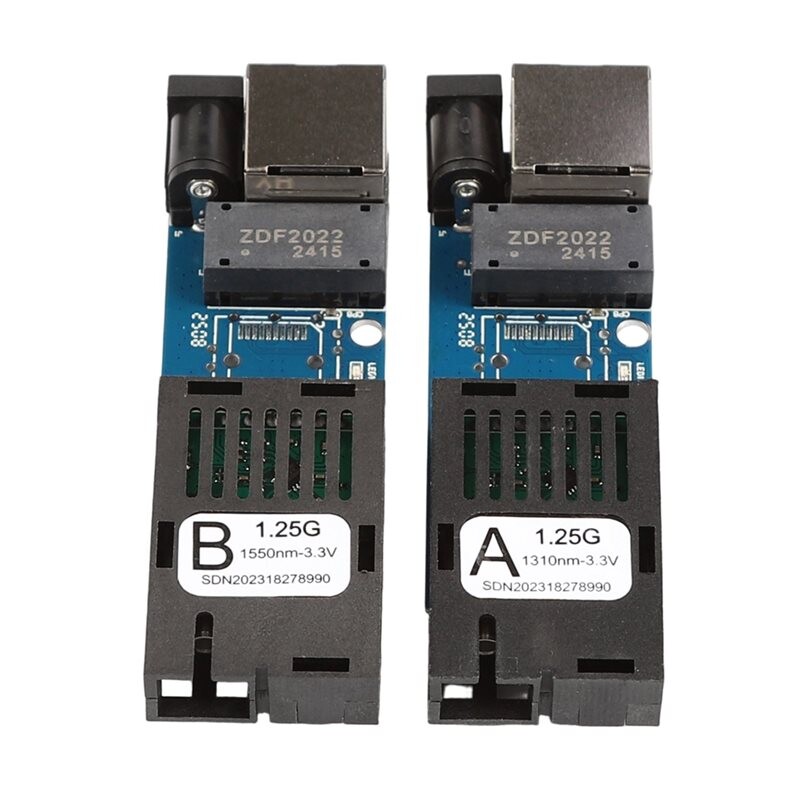 1.25G Gigabit Fiber Transceiver Module SC 1 Optical 1 RJ45 Port Fiber ...