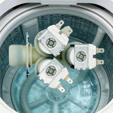 5220FR2075V Plastic Washing Machine Inlet Valve (3-Valve Solenoid Assembly),Washing Machine Parts
