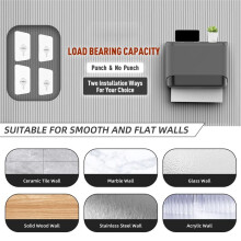 Dispensador de Toallas de Papel de Montaje en Pared, Dispensador de Toallas de Papel Plegables Múltiples con Cerradura de Llave, Soporte Comercial