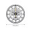 Living And Home Metal Minimalist Arabic Numerals Wall Clock 7