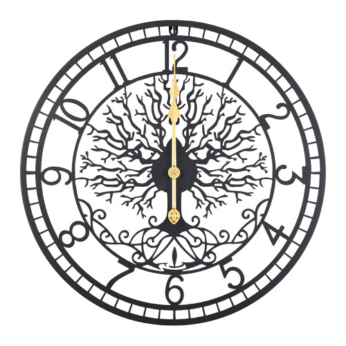 Living And Home Metal Minimalist Arabic Numerals Wall Clock 2
