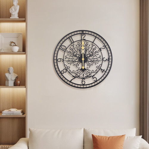 Living And Home Metal Minimalist Arabic Numerals Wall Clock 1