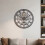 Living And Home Metal Minimalist Arabic Numerals Wall Clock 1