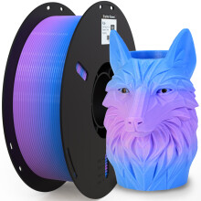 PRYNZU PLA+ 3D-Drucker Filament, 1,75 mm, Farbverlauf Gradient202, hohe Zähigkeit, 1 kg Spule