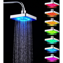 Pommeau de douche à effet pluie LED avec éclairage LED 7 couleurs, jet d'eau romantique pour salle de bain à domicile
