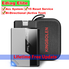 KINGBOLEN EDIAG ELITE, Scanner OBD2, Diagnostic Automobile, 15 Reset, Test Actif, Mise à jour gratuite à vie