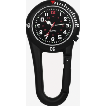Pocket Watch with Carabiner Clip, Luminous Analog Quartz Timepiece for Doctors, Nurses, Paramedics and Chefs