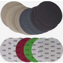 48 Pcs 125mm Hook and Loop Sandpaper Discs, Wet and Dry Sanding Sheets, Grit 1000/1500/2000/3000/4000/5000, Hole-Free Ro