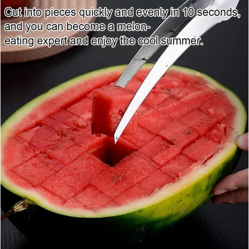 Stainless Steel Watermelon Slicer, Fruit Cutter for Kitchen and Home Use, Durable and Practical Tool 2