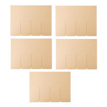 5 Sets Cardboard Glasses Divider Kit for 16x12x12 Moving Boxes, Glassware & Dish Packing Inserts (Box Not Included)