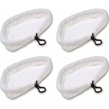 Waschbare, strapazierfähige Ersatz-Dampfmopp-Pads, 4er-Pack, dreieckige Reinigungspads für Dampfreiniger, wiederverwendbare Mikrofaser-Boden