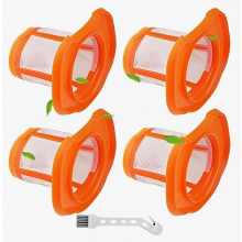 Set van 4 vervangingsfilters voor draadloze handstofzuiger, compatibel met BHHV320B, BHHV320J, BHHV520BF en BHHV520BFP.