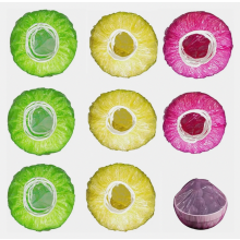 Pacote com 60 capas coloridas para alimentos, ideais para tigelas e copos. Capas elásticas reutilizáveis para armazenamento na cozinha.