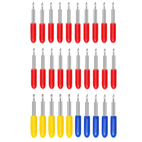 30pcs 30/45/60 Degree Replacement Blades for   Plotter Blade Wear Resistant  Cutting Plotter