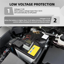 Interruttore di Disconnessione Remota Della Batteria 'Auto A 12 V con Display A LED, Telecomando, Relè di Disconnessione Automatica, Protezione