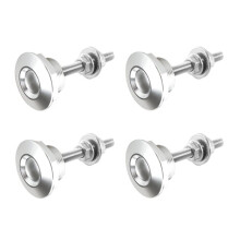 4Pcs Car Push Button Bonnet Hood Pin Quick Release Bonnet Lock Clip 22mm Universal Aluminum Engine Hood Locking Pins C