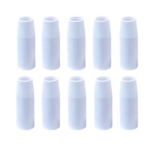 10PCS MB15AK Protection Nozzle Ceramic Welding Shield Cup, Euro Style Replacement Nozzle for Welded Torch