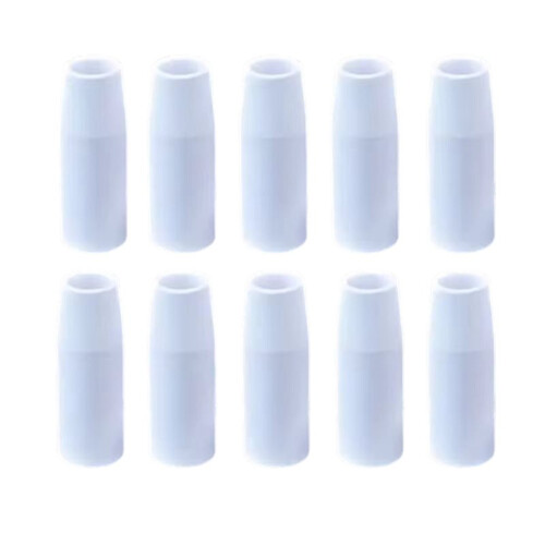 10PCS MB15AK Protection Nozzle Ceramic Welding Shield Cup, Euro Style Replacement Nozzle for Welded Torch