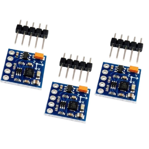 3Pcs GY-271 QMC5883L Electronic Compass Module Three-Axis Magnetic Sensor Board I2C Interface 3-Axis Magnetomete