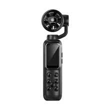 Action Camera with Cooling Fan 180 Adjustable Gimbal 1.47-Inch Screen 5-Gear Wind Photo/Video/Audio Recording A