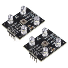 2 Stuks TCS3200/TCS230 RGB-Kleurherkenningssensormodule 3-5V Ontwikkelingsbord voor DIY (Gesoldeerd)