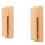 2pcs Solid Wood Towel Rack Hook - No-Drill, Adhesive Bathroom Organizer for Towels, Robes 1