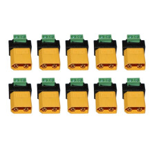 10pcs XT60 to 2 Pin Terminal Connector XT60 Male to 2-Pin Converter for FPV Balance Charger Solar Panel Power Extension
