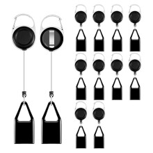12 PCS Retractable Lighter Leash Holder Keychain, Lighter Leash with Clip for Belt, Pocket, Bag & Keychain Convenience