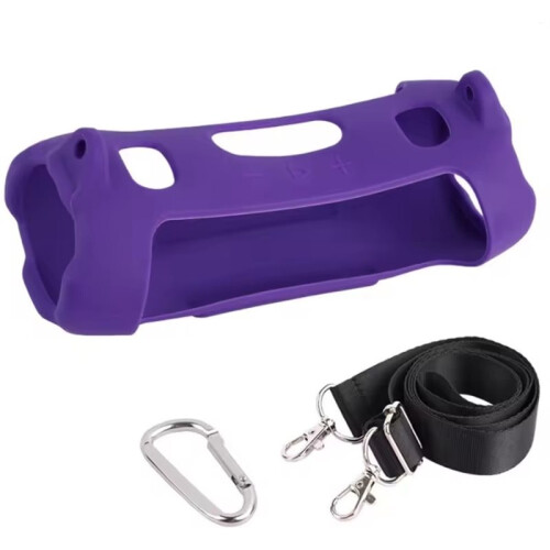Silicone Speaker Case with Shoulder Strap -Proof Protective Sleeve Dirt-Proof for  Charge 6 Speaker