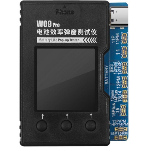 W09 Pro V3 Battery Life - Tester for IPhone11-15PM Detection Modify Battery Efficiency  Cycle Health Data Tool