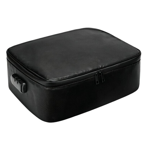 Fireproof Document Bag with Lock - Secure, Waterproof, Flame Retardant Pouch for Valuables, Passports,Certificates
