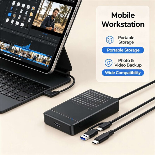 Box Esterno per Hard Disk da MSATA A USB 3.1, Adattatore per SSD da 6 Gbps per Hard Disk HD MSATA 3050. 2