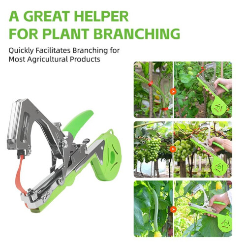 Labor-Saving Plant Tying Machine with Ergonomic Handle and 12 Tape Rolls for Garden Use 1